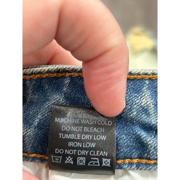 Nova Men's Vintage Blue Distressed Straight Leg Jeans Size 30 NWT - Picture 9 of 12